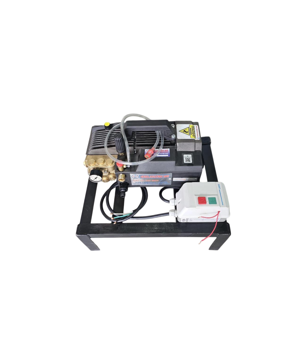 Hidrolavadora turbo trifásica con base